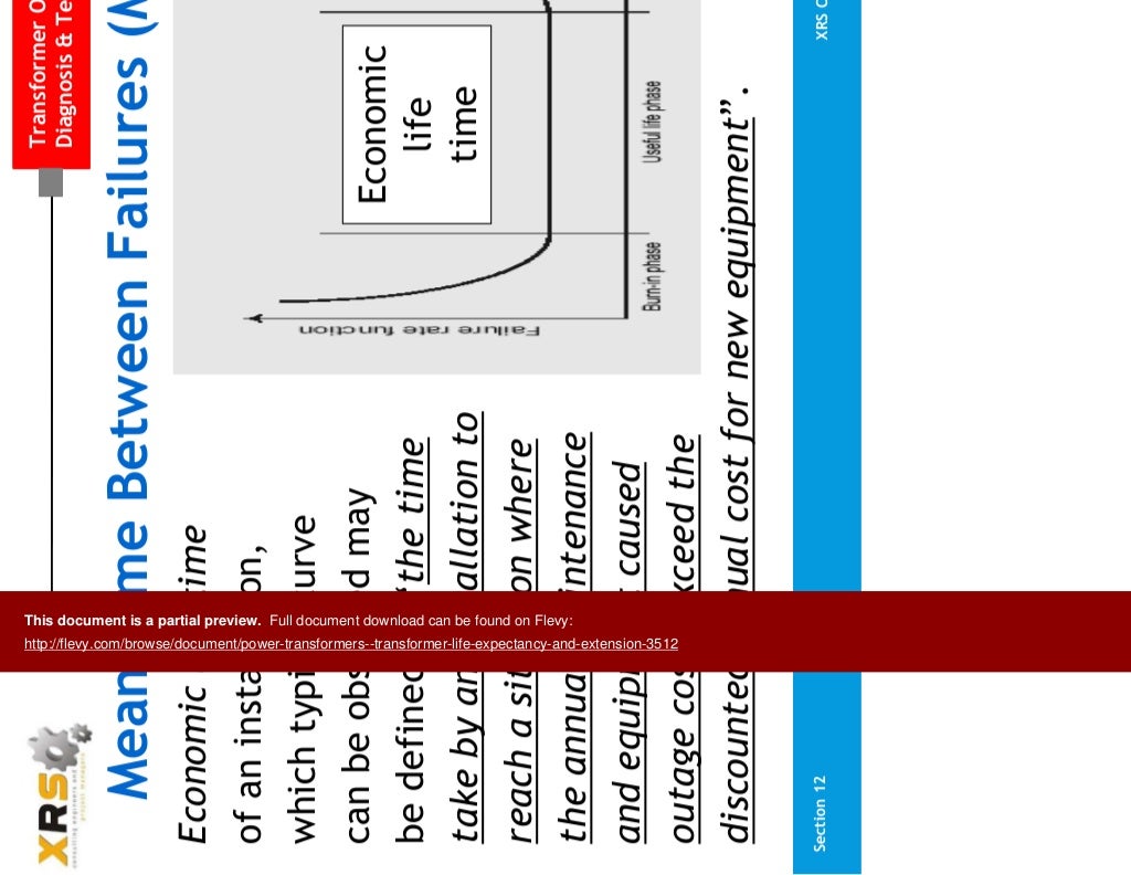 Power Transformers Transformer Life Expectancy & Extension