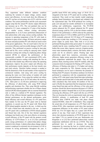 Performance Improvement of Solar PV Cells using Various Cooling Methods ...