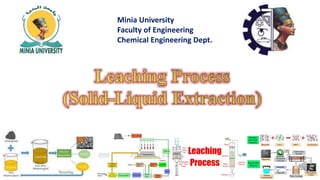 Minia University
Faculty of Engineering
Chemical Engineering Dept.
 