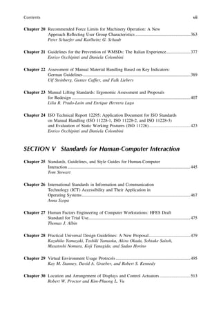Handbook of Standards and Guidelines in Human Factors and Ergonomics ...