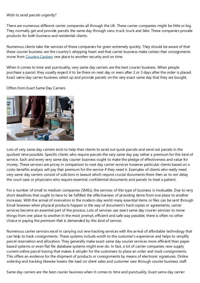 same day bike courier service