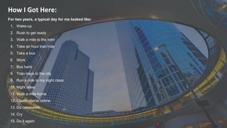 2022 Rotaract Preconvention #Rotaract22
How I Got Here:
For two years, a typical day for me looked like:
1. Wake-up
2. Rush to get ready
3. Walk a mile to the train
4. Take an hour train ride
5. Take a bus
6. Work
7. Bus back
8. Train back to the city
9. Run a mile to my night class
10. Night class
11. Walk a mile home
12. Coach clients online
13. Do homework
14. Cry
15. Do it again
 