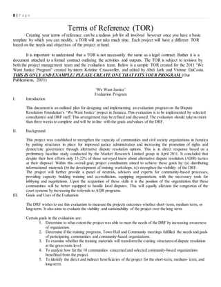 DRF Monitoring and Evaluation Design Guide (1) | DOCX