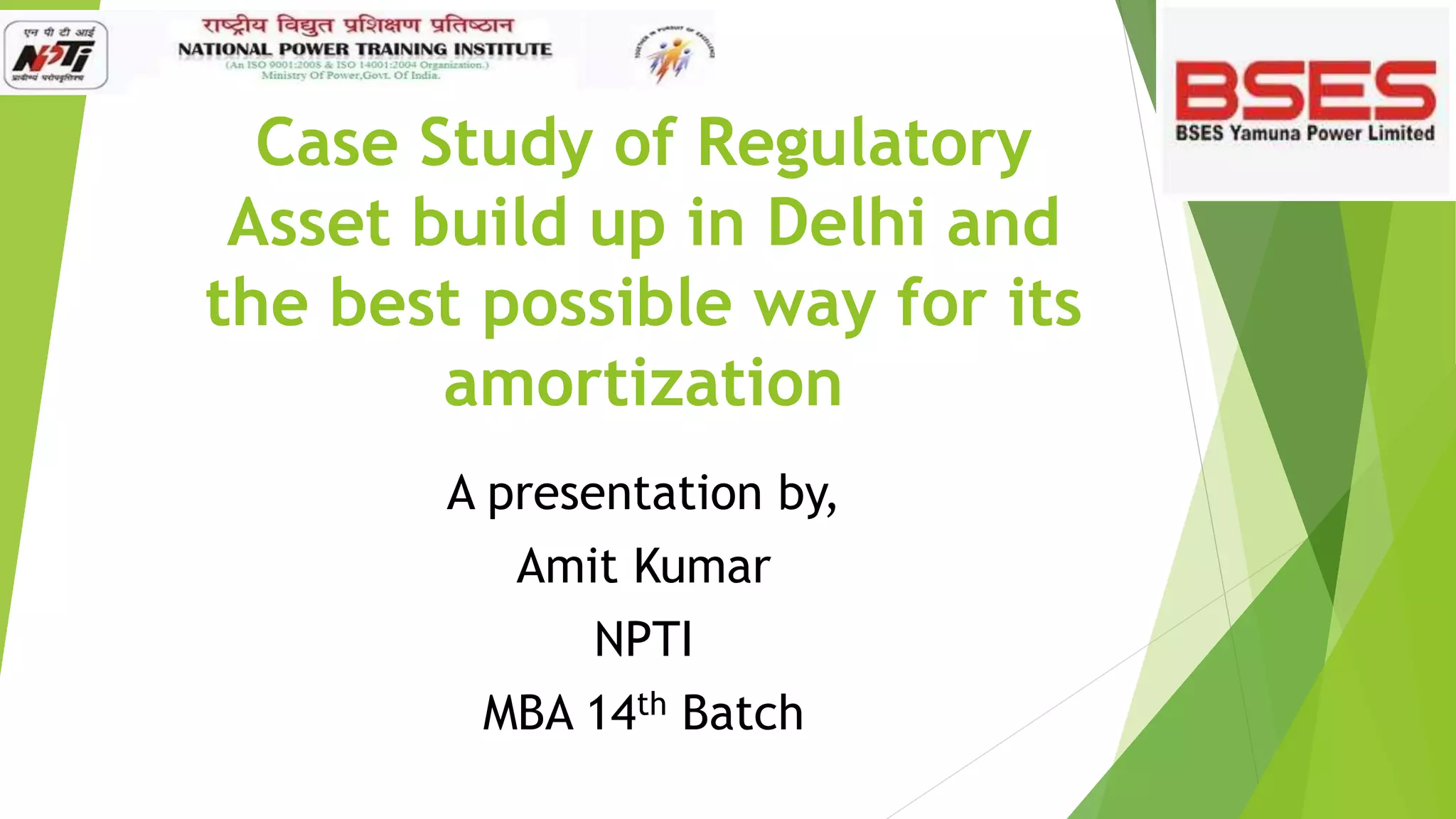 What is a regulatory asset PPT