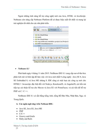 Báo cáo Tìm hiểu tổng quan về netbeans + demo | PDF
