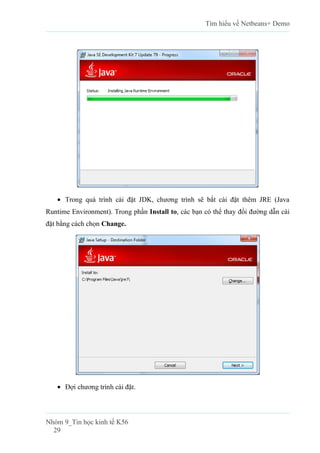 Báo cáo Tìm hiểu tổng quan về netbeans + demo | PDF