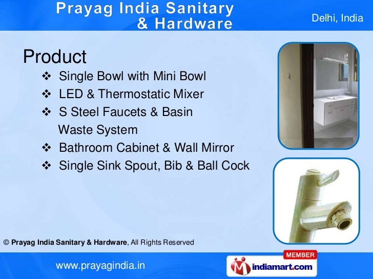Bathroom Fittings by Prayag India Sanitary & Hardware New Delhi