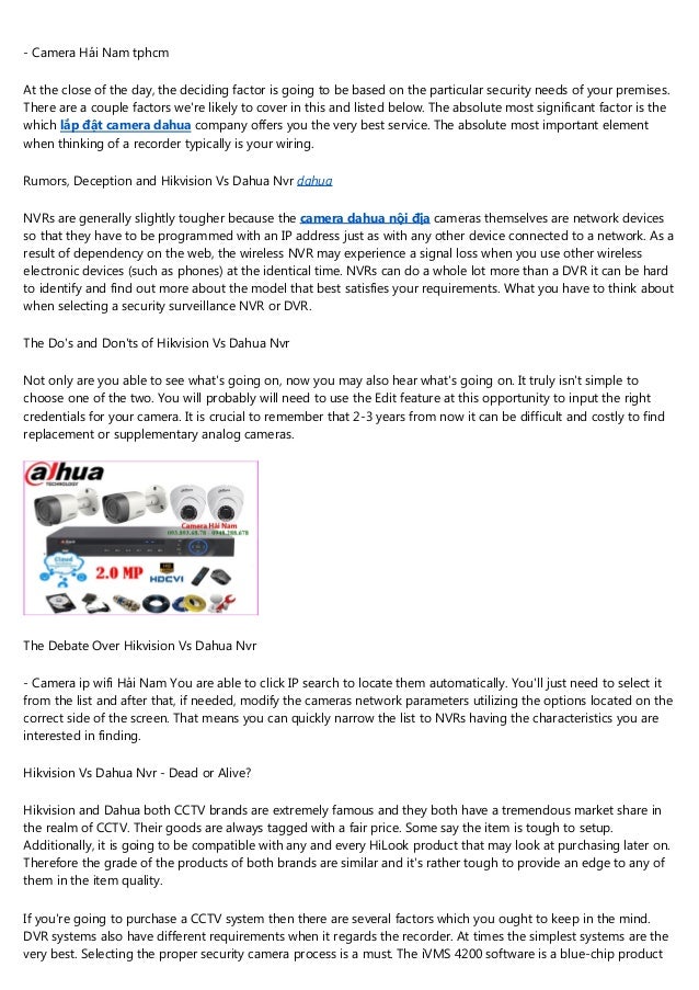 The Confidential Secrets Of Hikvision Vs Dahua Nvr