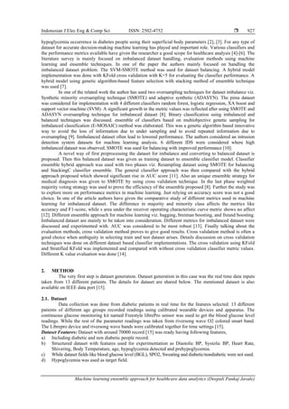 Machine learning ensemble approach for healthcare data analytics | PDF
