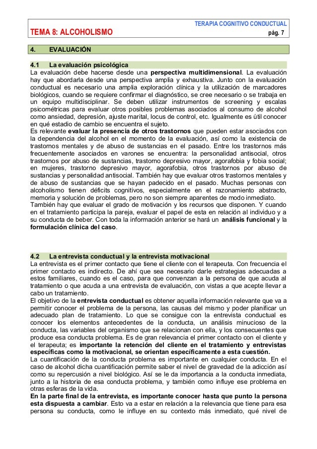 El test de los primeros indicios del alcoholismo
