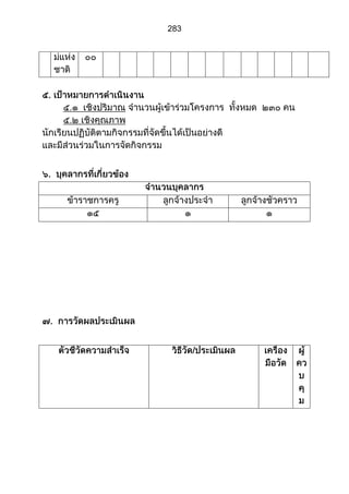 ส่วนที่ 3 โครงการ (ตัวอย่างจากปี 53)