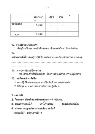ส่วนที่ 3 โครงการ (ตัวอย่างจากปี 53)