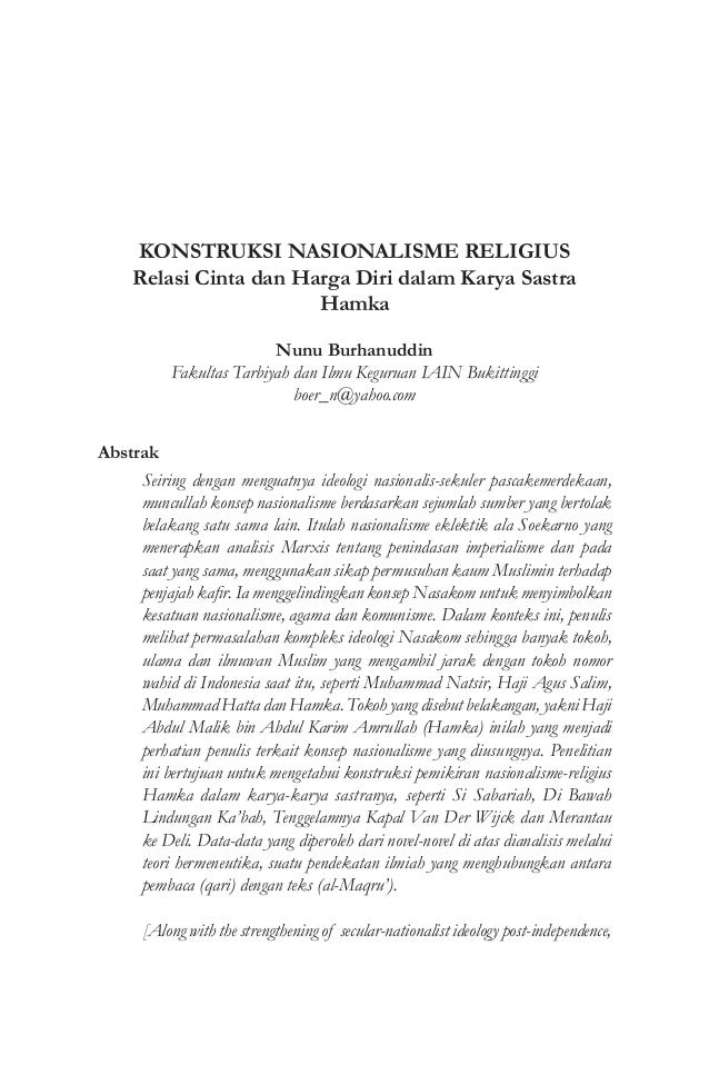 Contoh Karya Ilmiah Nasionalisme