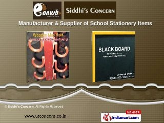 © Siddhi's Concern. All Rights Reserved
Manufacturer & Supplier of School Stationery Items
 