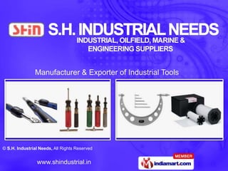 Manufacturer & Exporter of Industrial Tools 