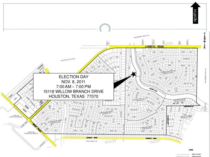 Harris County MUD 18 Voting Locations and Dates 2011