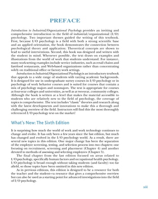 Introduction to Industrial and Organizational Psychology 6th Edition ...