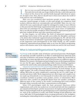 Introduction to Industrial and Organizational Psychology 6th Edition ...