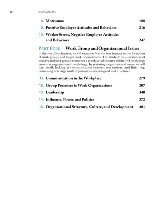 Introduction to Industrial and Organizational Psychology 6th Edition ...