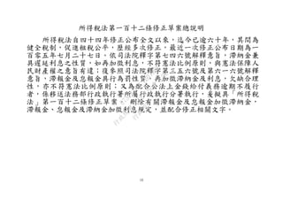 10
所得稅法第一百十二條修正草案總說明
所得稅法自四十四年修正公布全文以來，迄今已逾六十年，其間為
健全稅制，促進租稅公平，歷經多次修正，最近一次修正公布日期為一
百零五年七月二十七日。依司法院釋字第七四六號解釋意旨，滯納金兼
具遲延利息之性質，如再加徵利息，不符憲法比例原則，與憲法保障人
民財產權之意旨有違；復參照司法院釋字第三五六號及第六一六號解釋
意旨，滯報金及怠報金具行為罰性質，再加徵滯納金及利息，欠缺合理
性，亦不符憲法比例原則；又為配合公法上金錢給付義務逾期不履行
者，係移送法務部行政執行署所屬行政執行分署執行，爰擬具「所得稅
法」第一百十二條修正草案， 刪除有關滯報金及怠報金加徵滯納金，
滯報金、怠報金及滯納金加徵利息規定，並配合修正相關文字。
行
政
院
行
政
院
第
3542次
院
會
會
議
073741FDC7B07D96
 