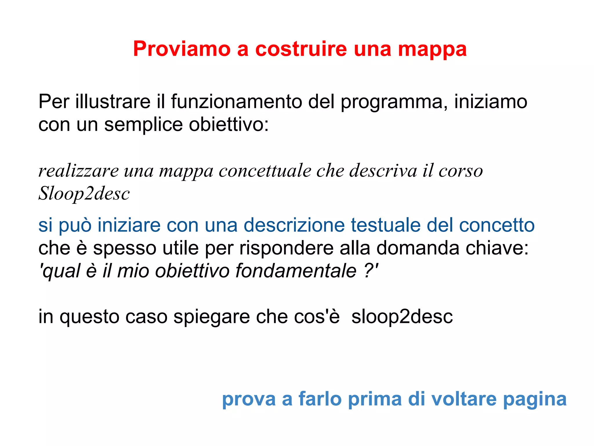 Costruiamo una mappa concettuale | PPT