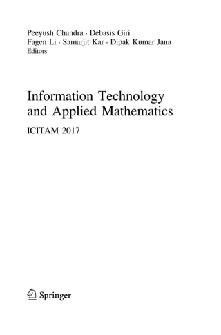 Information Technology and Applied Mathematics Peeyush Chandra | PDF