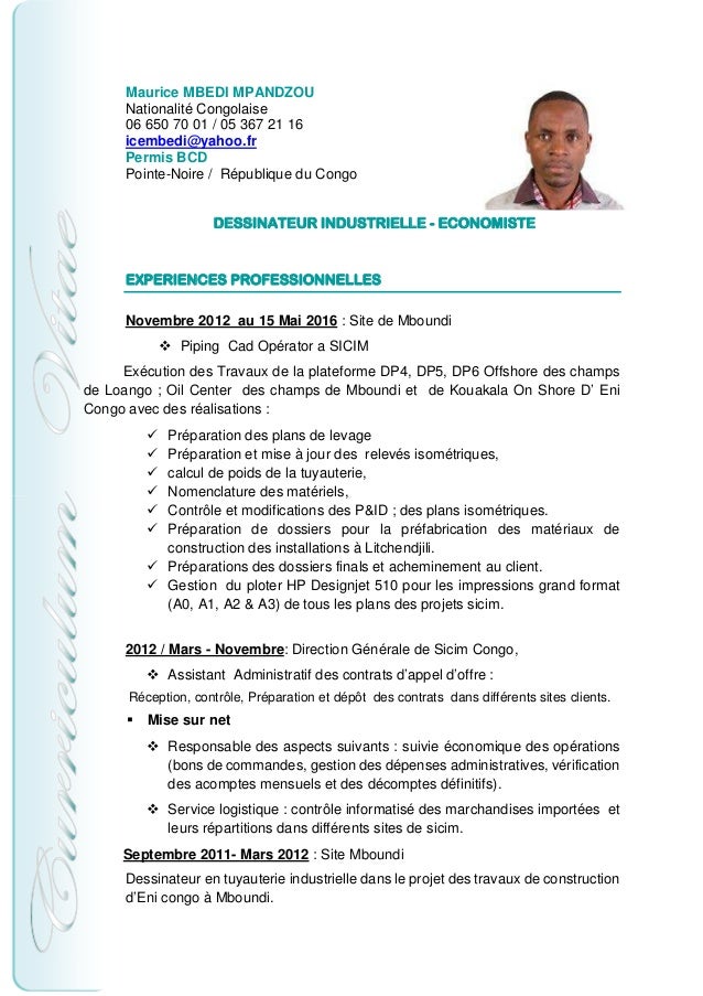 CV Maurice MBEDI