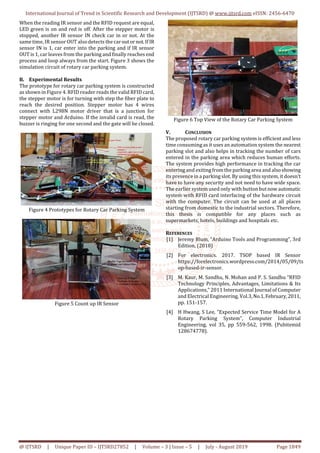 RFID Based Rotary Car Parking System | PDF
