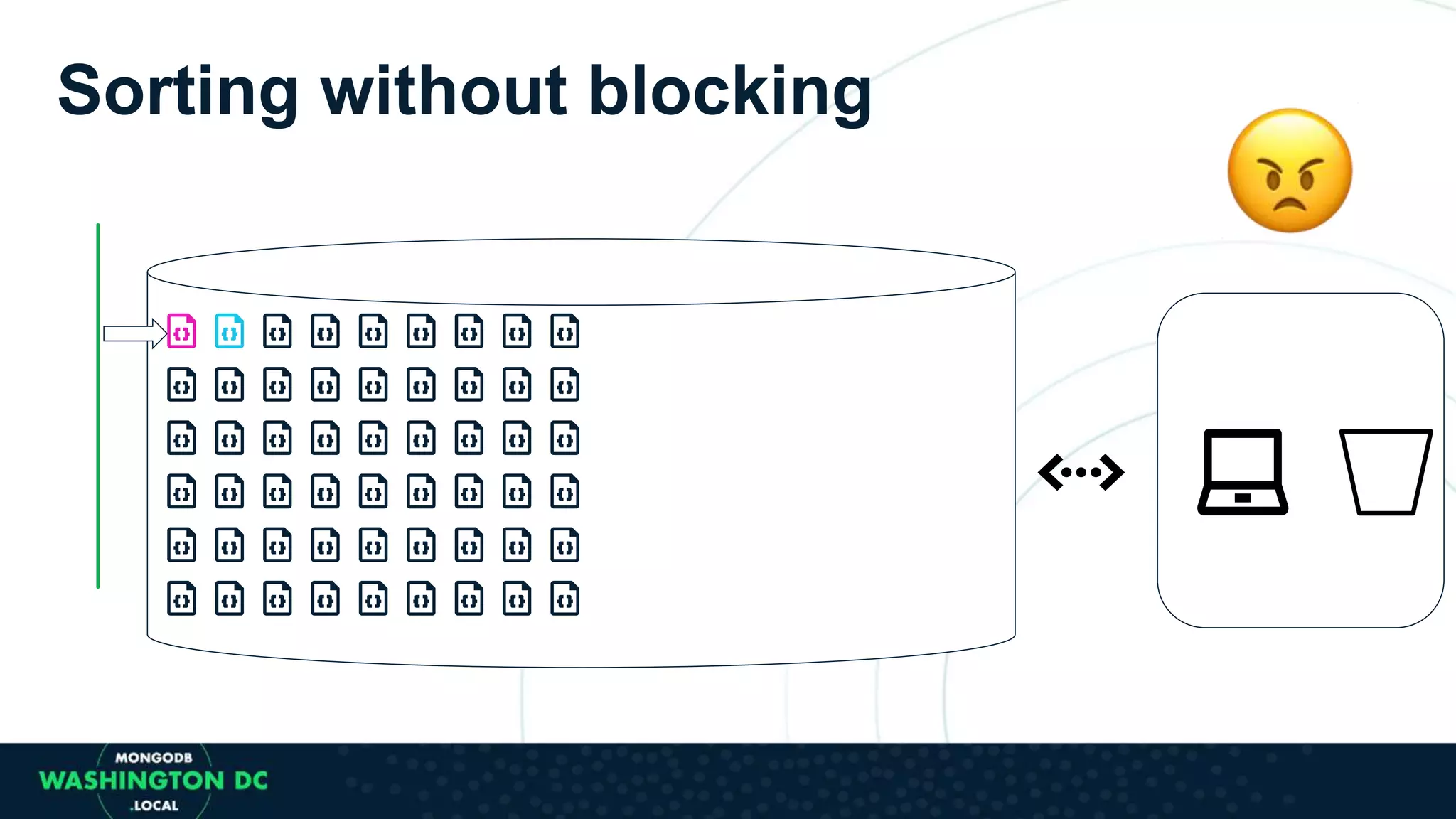 Sorting without blocking
 