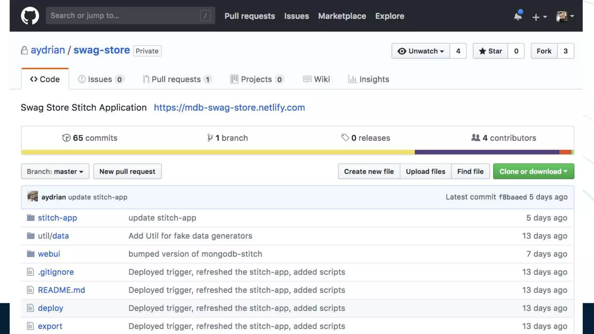 Event Subscriptions in App
StructureEvent Subscriptions are a top-level Stitch asset
Can be constructed in the UI or with the CLI
 