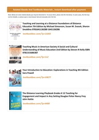 Comprehensive Guide to Distance Education: Teaching and Learning in a ...