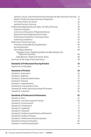 Nursing Scope And Standards Of Practice 3rd Edition Coll | PDF