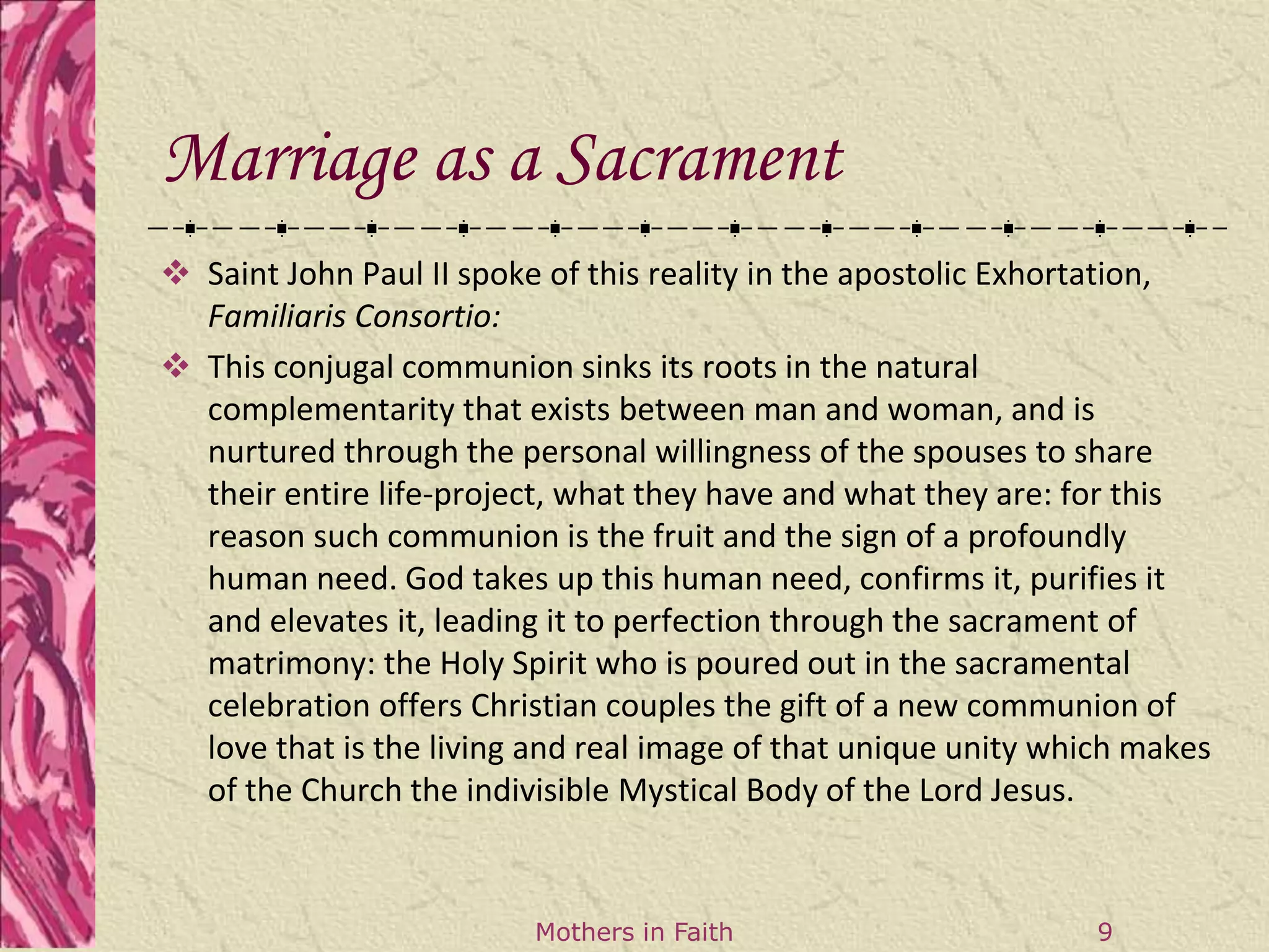 The Theology of Marriage - Adrienne Yates | PPT