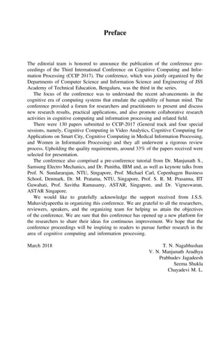 Cognitive Computing and Information Processing T.N. Nagabhushan | PDF