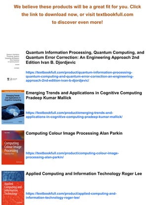 Cognitive Computing and Information Processing T.N. Nagabhushan | PDF