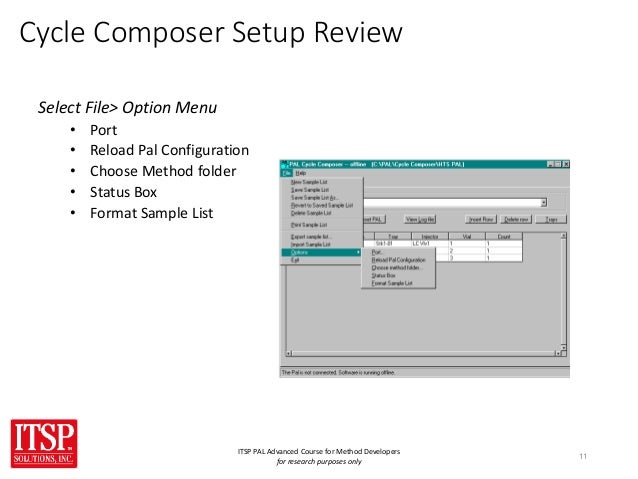itsp pal training advanced pal file format