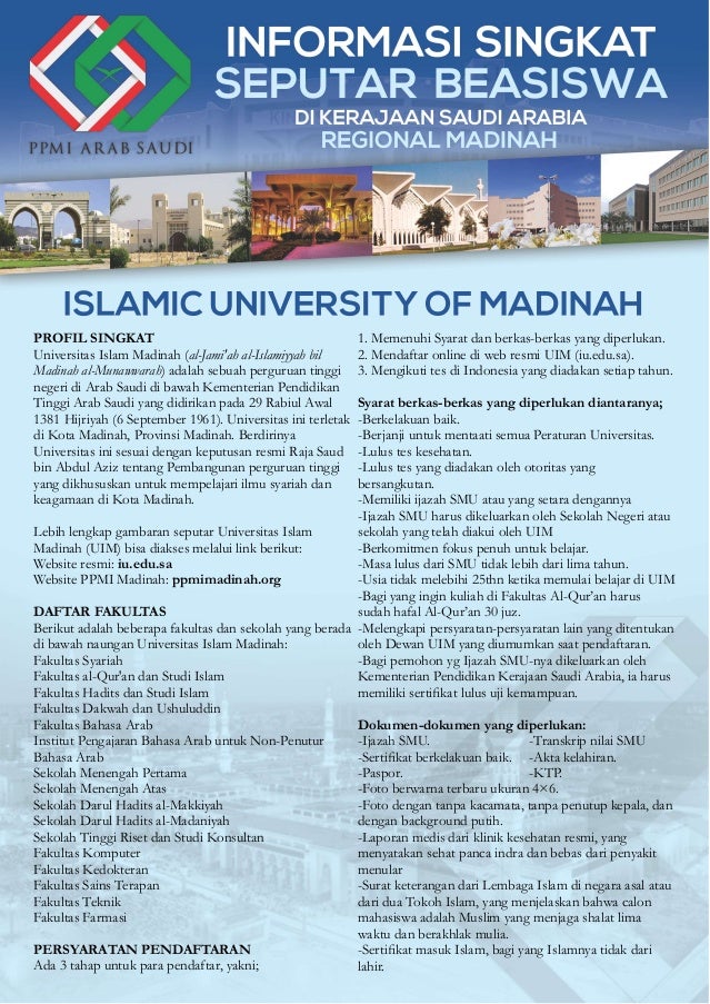 Beasiswa Arab Saudi Profil Singkat Pdf