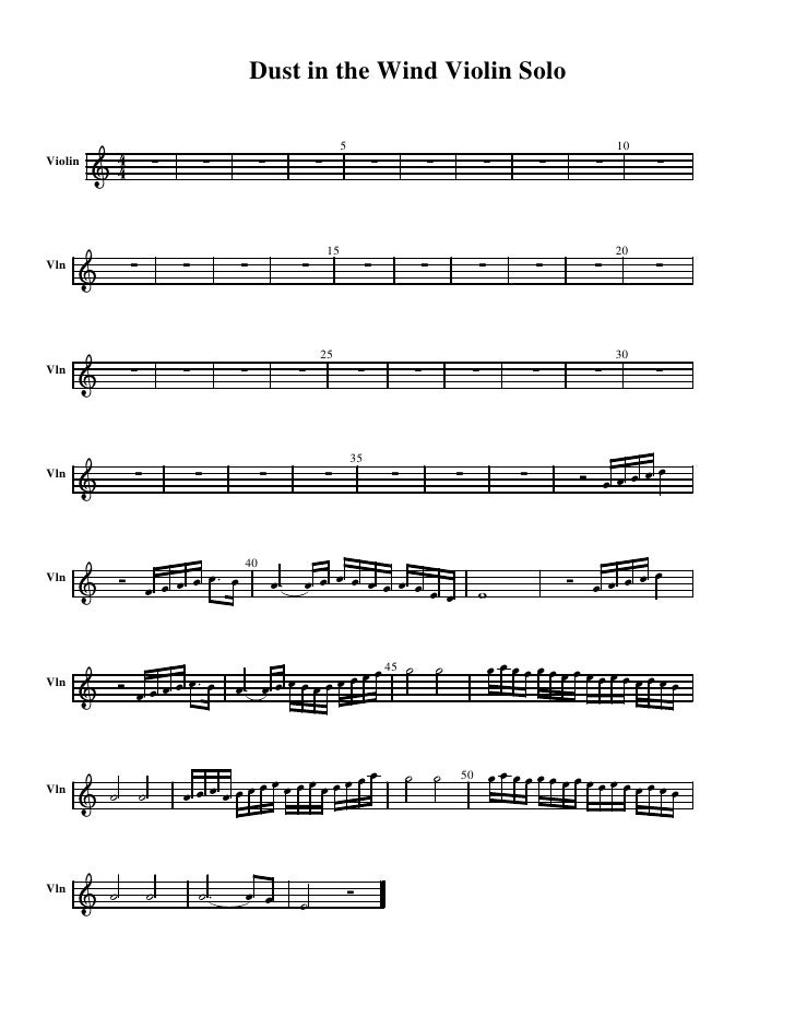 Dust In The Wind Violin Sheet Music dust-in-the-wind-violin-solo