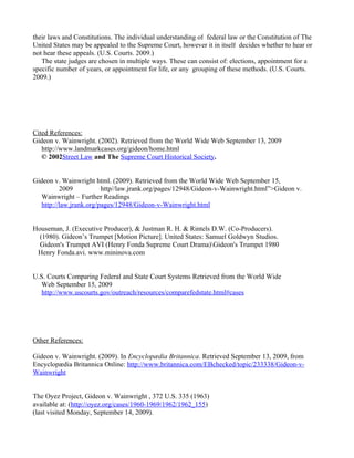 gideon v wainwright oyez