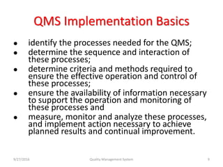 Store Qms Objectives Examples Quality Management System - Objectives | PPTX