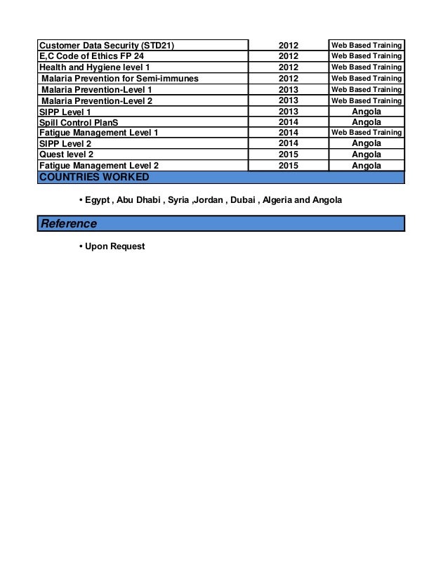 web based cv