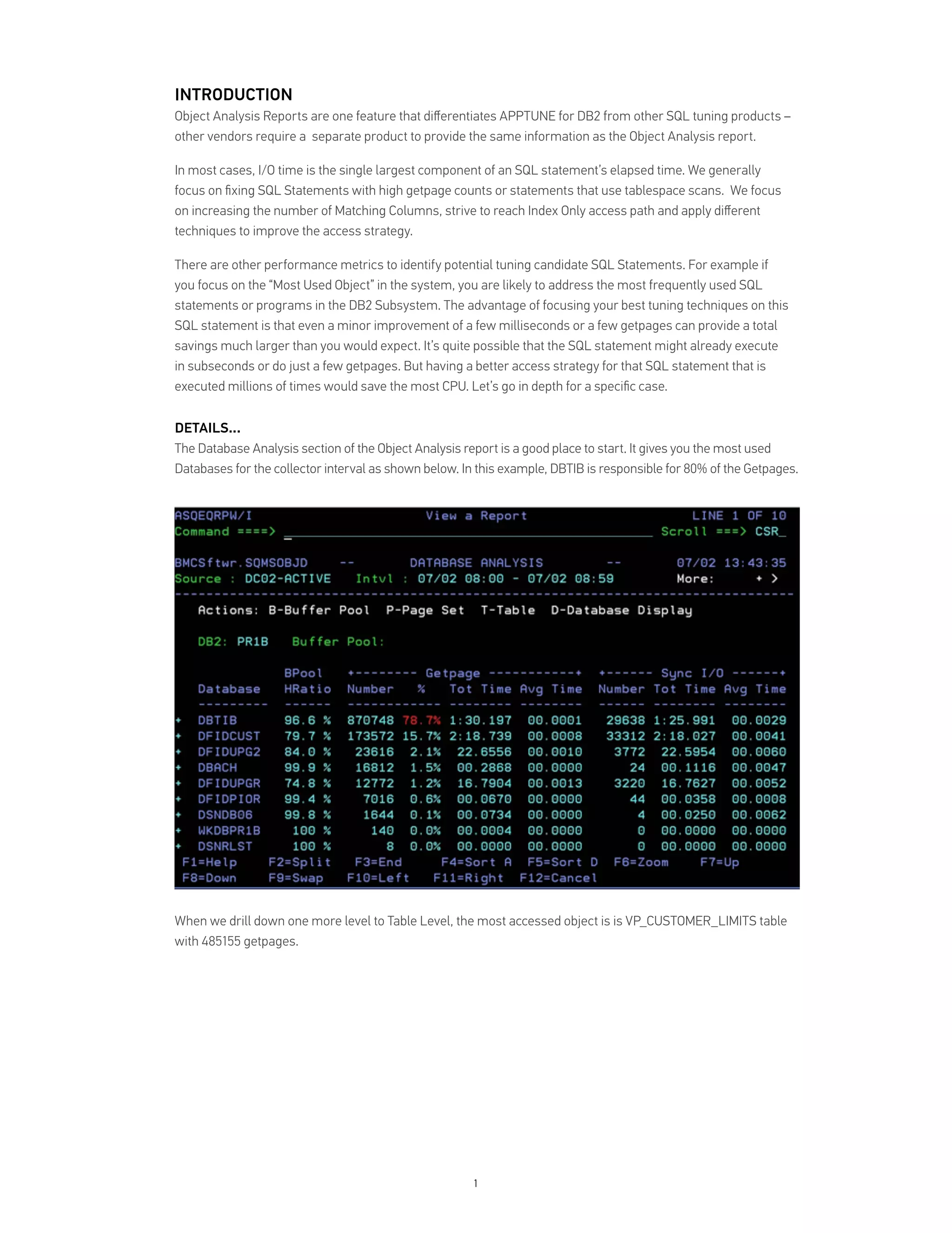 Identify SQL Tuning Opportunities | PDF