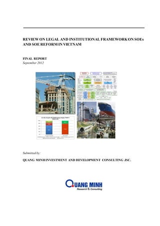 REVIEW ON LEGAL AND INSTITUTIONAL FRAMEWORKON SOEs
AND SOE REFORM IN VIETNAM
FINAL REPORT
September 2012
Submitted by:
QUANG MINH INVESTMENT AND DEVELOPMENT CONSULTING JSC.
 