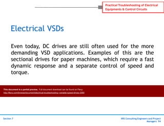 Variable Speed Drive Error Electrical Troubleshooting - Variable Speed Drives | PDF