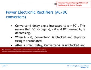 Variable Speed Drive Error Electrical Troubleshooting - Variable Speed Drives | PDF