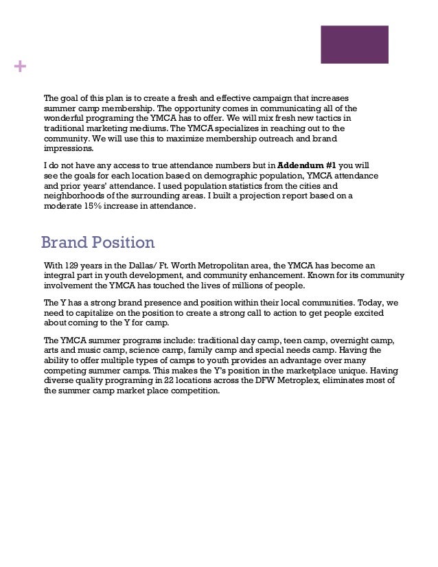 marketing plan proposal 2014 10 14 marketing plan proposal