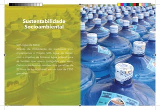 47
Sustentabilidade
Socioambiental
SOS Água de Beber
Através da mobilização da sociedade civil,
implantamos o Projeto SOS Água de Beber,
com o objetivo de fornecer água potável para
as famílias que vivem castigadas pela seca.
Cada núcleo familiar recebeu dois garrafões de
20 litros de água potável, em um total de 2350
garrafões.
Dep.Carlos.Matos.indd 47 16/06/2017 16:34:22
 