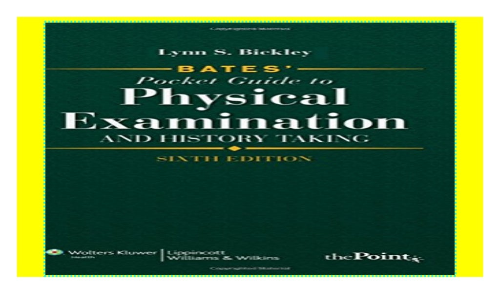 Bates' Pocket Guide to Physical Examination and History Taking paperback