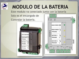 MODULO DE LA BATERIA
Este modulo va conectado junto con la batería
Solo es el encargado de
Controlar la batería.
 