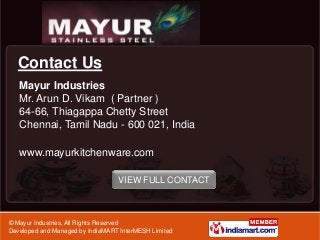Serving Tray by Mayur Industries Chennai